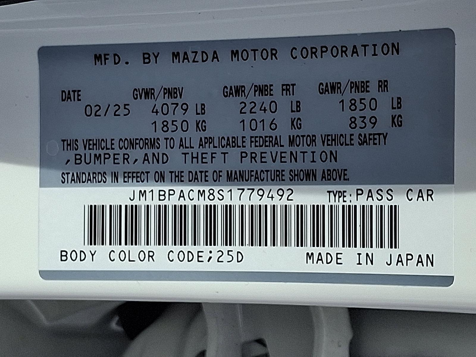2025 Mazda3 Sedan Vehicle Photo in Trevose, PA 19053