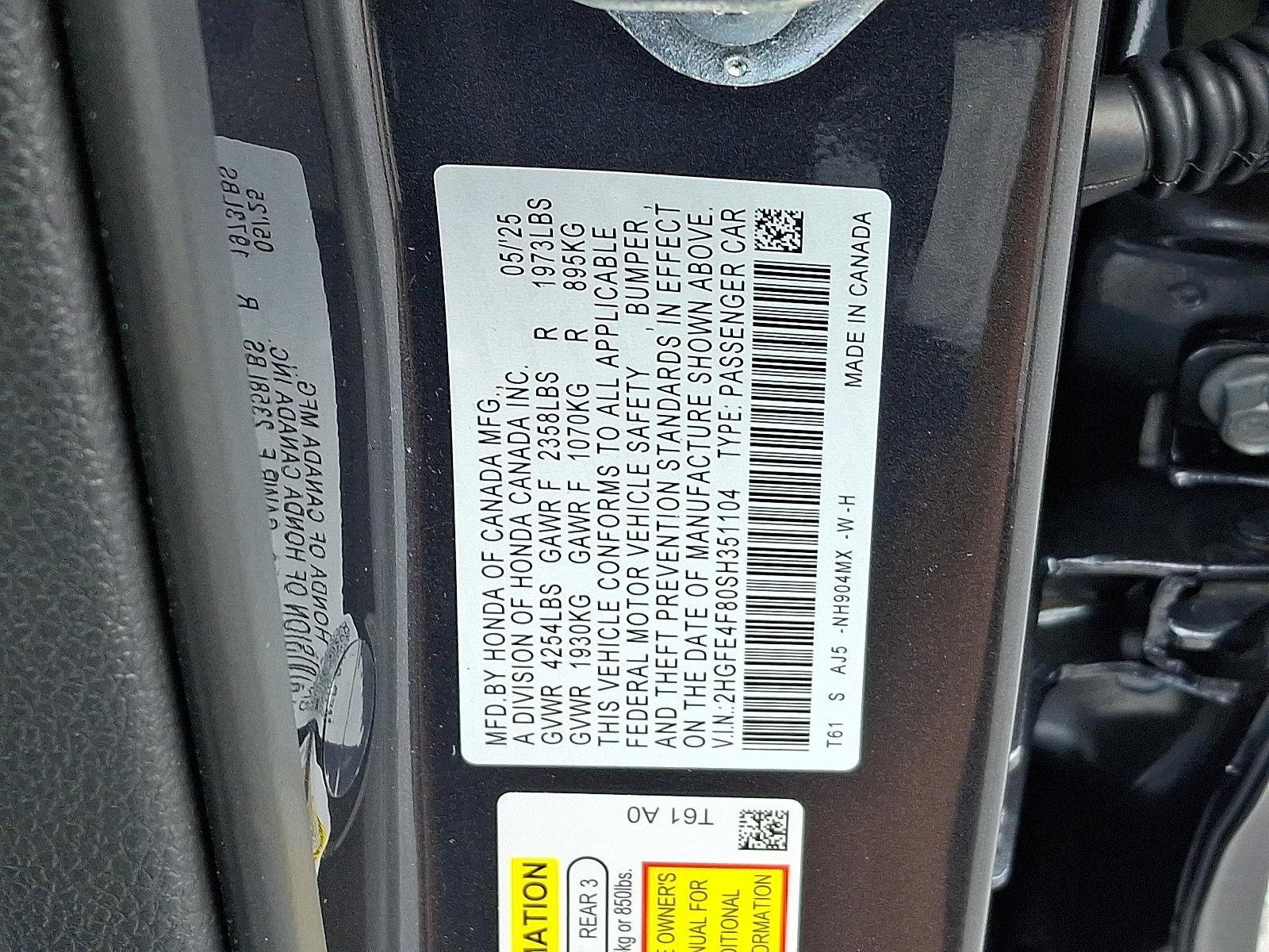 2025 Honda Civic Sedan Hybrid Vehicle Photo in Harrisburg, PA 17111