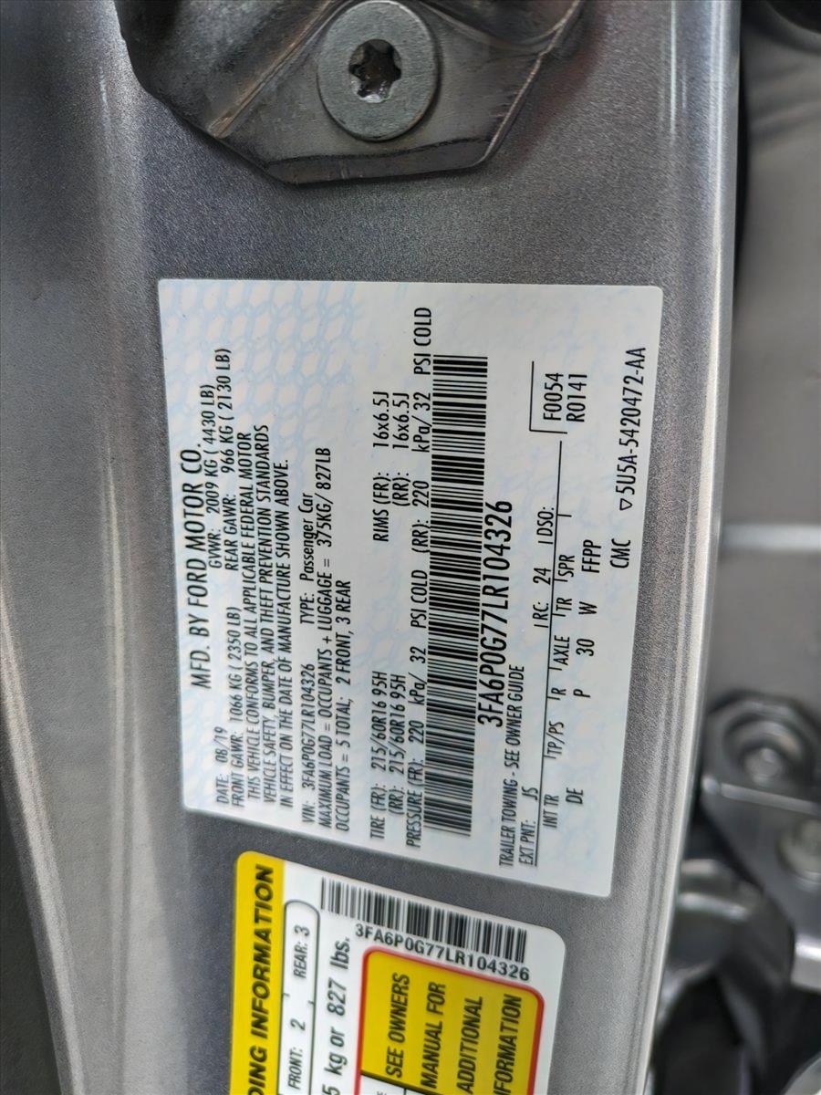 2020 Ford Fusion Vehicle Photo in Bradenton, FL 34207