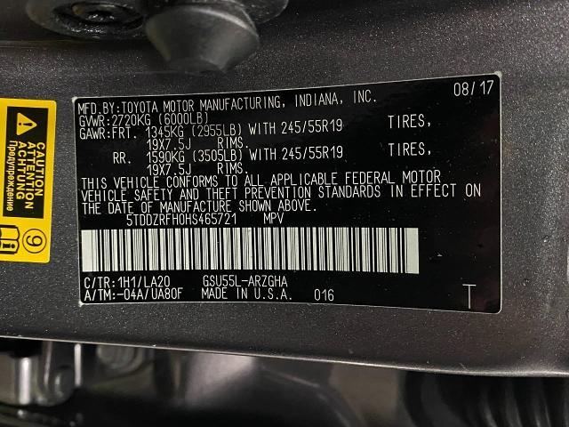 2017 Toyota Highlander Vehicle Photo in Appleton, WI 54913