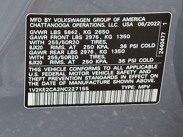 2022 Volkswagen Atlas Cross Sport Vehicle Photo in DANBURY, CT 06810-5034