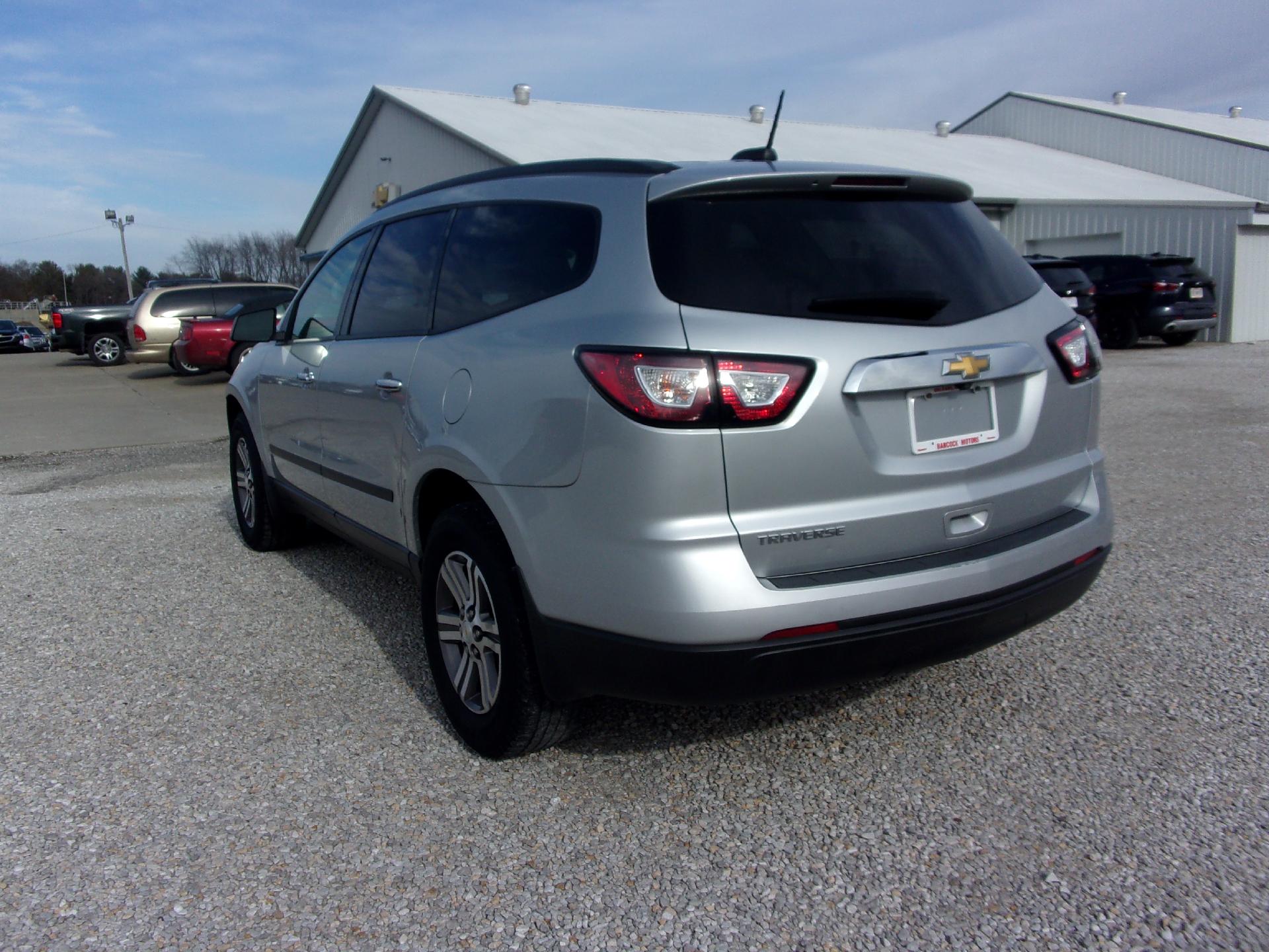 Used 2017 Chevrolet Traverse LS with VIN 1GNKRFEDXHJ346129 for sale in Orleans, IN