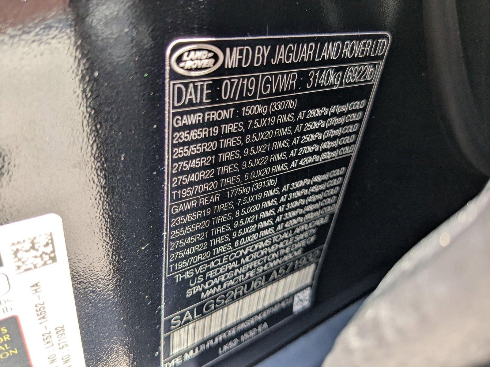 2020 Land Rover Range Rover Vehicle Photo in Pompano Beach, FL 33064