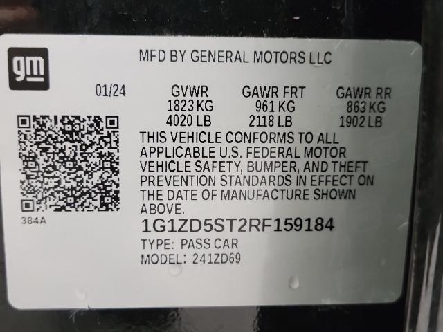 2024 Chevrolet Malibu Vehicle Photo in NEENAH, WI 54956-2243
