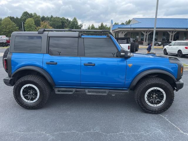 Used 2023 Ford Bronco 4-Door Badlands with VIN 1FMEE5DHXPLB19635 for sale in Loganville, GA