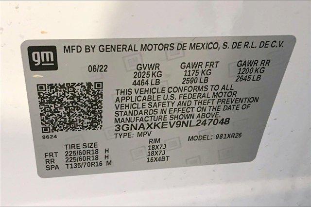 2022 Chevrolet Equinox Vehicle Photo in INDEPENDENCE, MO 64055-1377