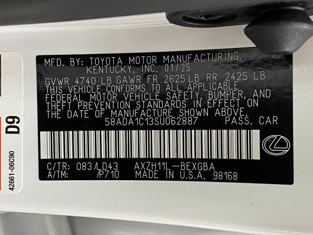 2025 Lexus ES 300h Vehicle Photo in Appleton, WI 54913