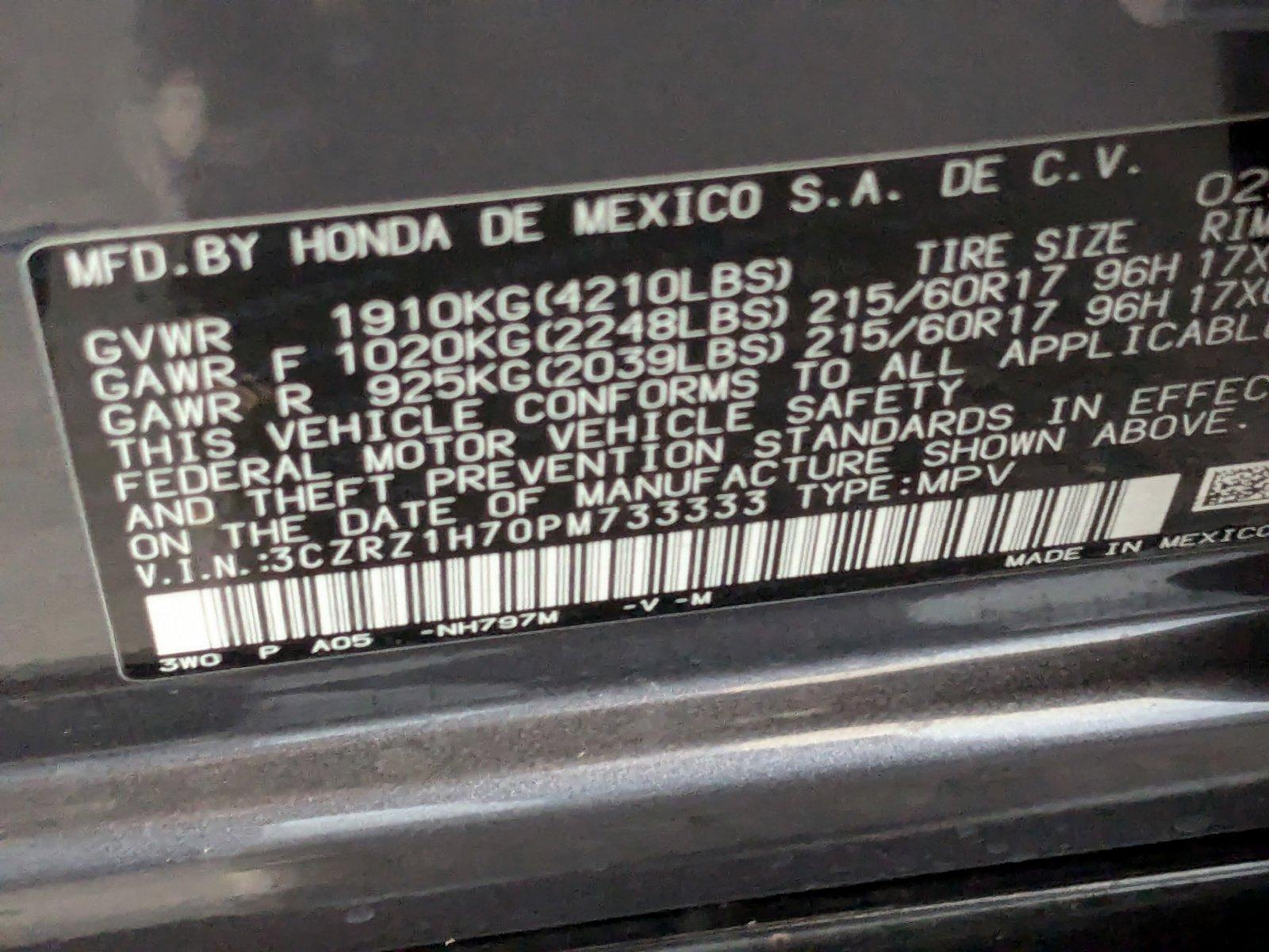 2023 Honda HR-V Vehicle Photo in Miami, FL 33015