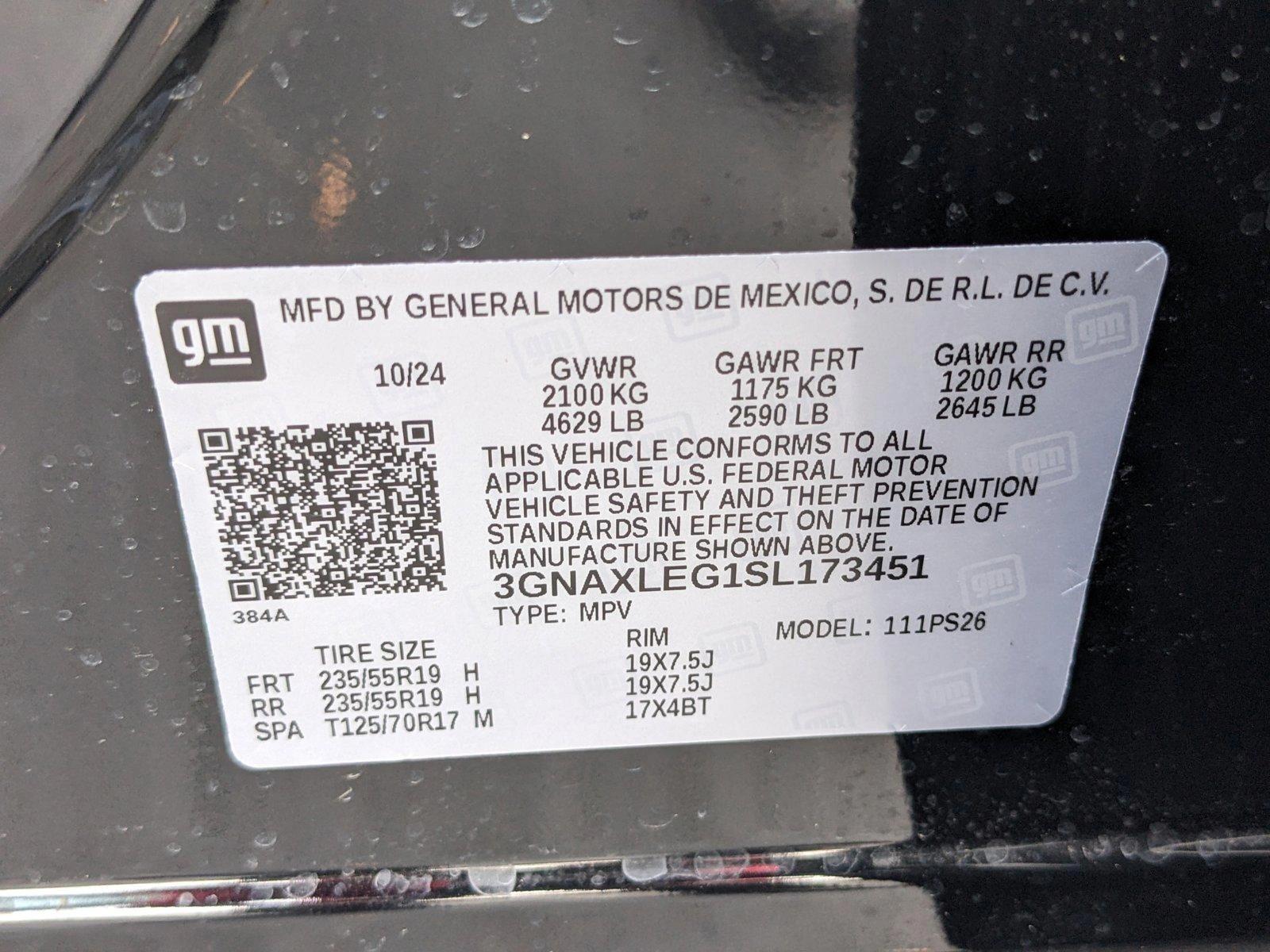 2025 Chevrolet Equinox Vehicle Photo in GREENACRES, FL 33463-3207