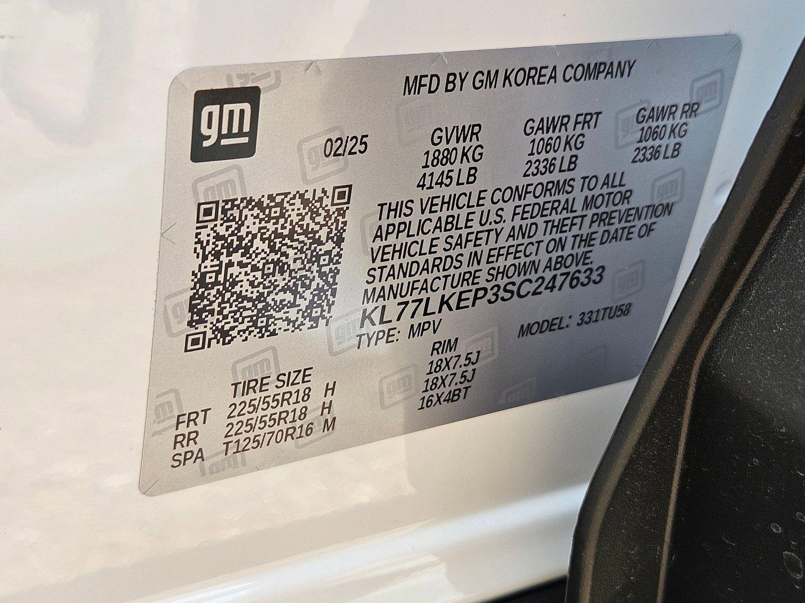 2025 Chevrolet Trax Vehicle Photo in WACO, TX 76710-2592