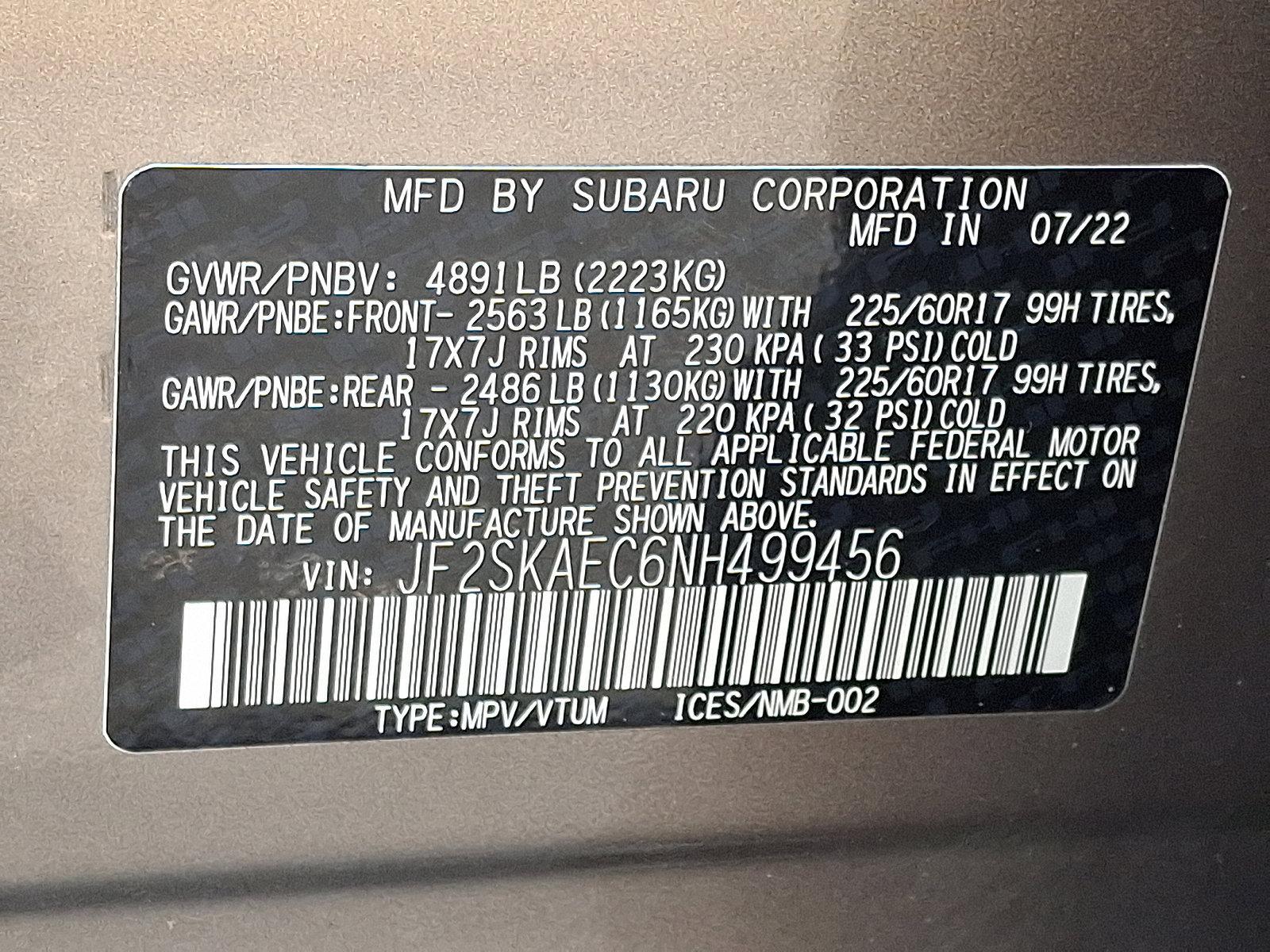 2022 Subaru Forester Vehicle Photo in BETHLEHEM, PA 18017-9401