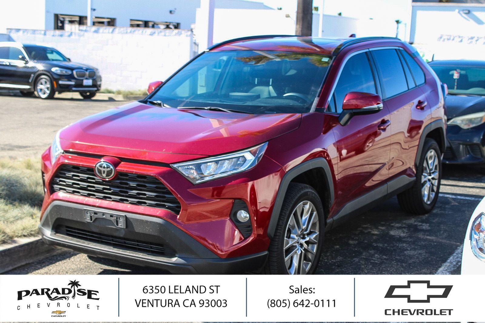 Red (Ruby Flare Pearl) 2019 Toyota RAV4 XLE Premium FWD SUV / Crossover Front-Wheel Drive Automatic