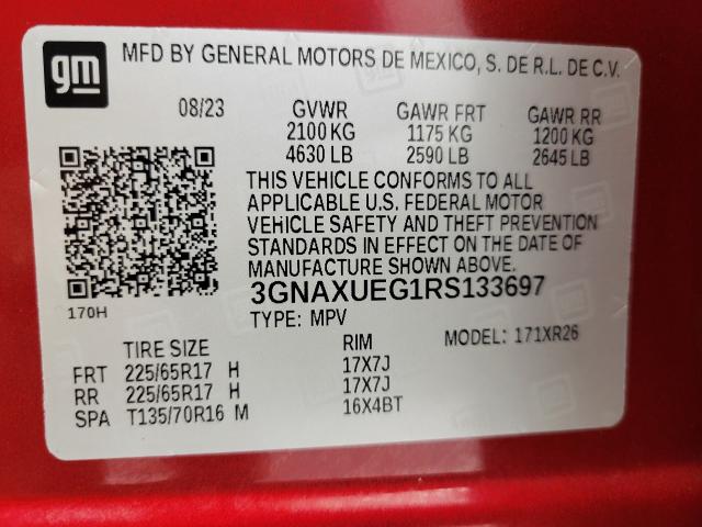 2024 Chevrolet Equinox Vehicle Photo in NEENAH, WI 54956-2243