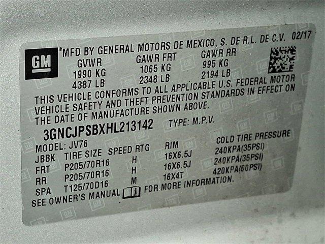 2017 Chevrolet Trax Vehicle Photo in LANCASTER, PA 17601-0000