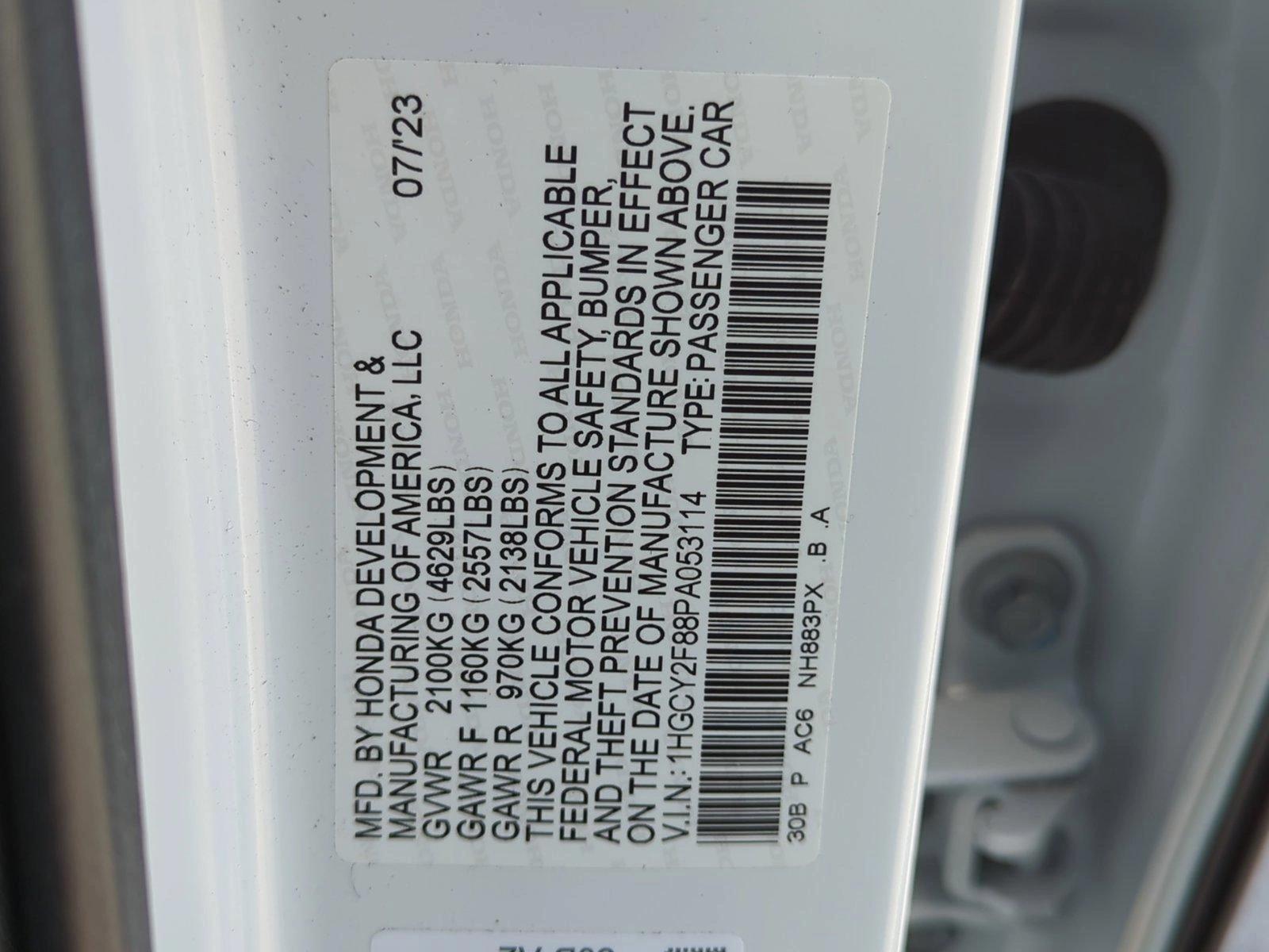 2023 Honda Accord Hybrid Vehicle Photo in Ft. Myers, FL 33907