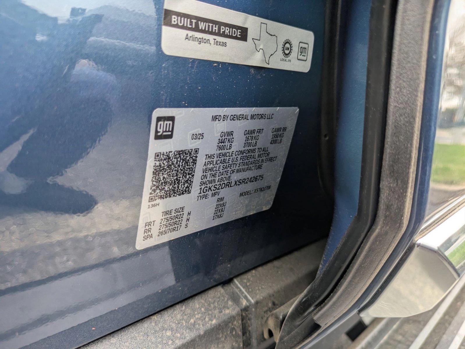 2025 GMC Yukon Vehicle Photo in LAUREL, MD 20707-4622
