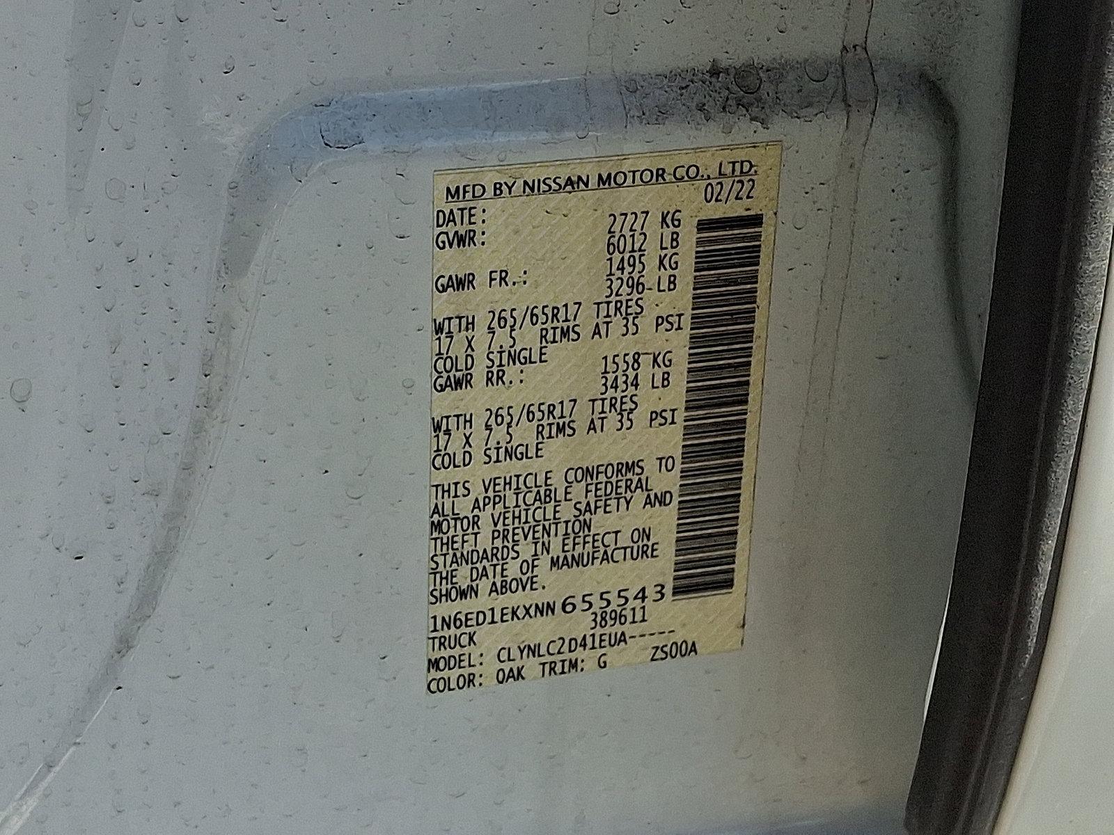 2022 Nissan Frontier Vehicle Photo in Mechanicsburg, PA 17050-2306