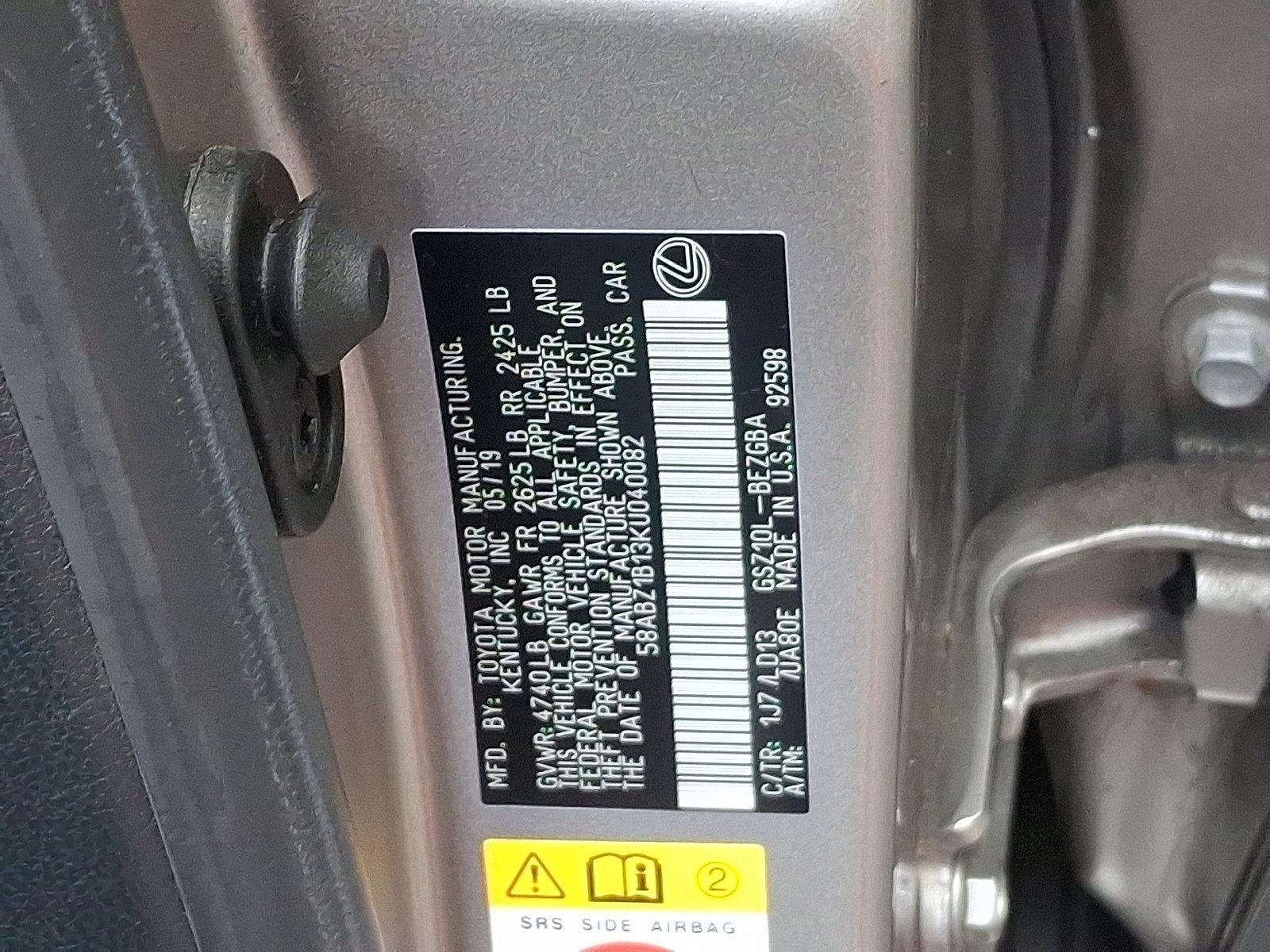 2019 Lexus ES 350 Vehicle Photo in Harrisburg, PA 17111