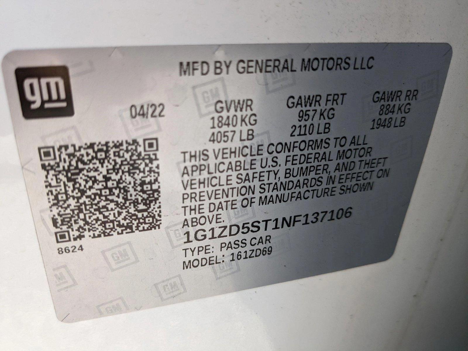 2022 Chevrolet Malibu Vehicle Photo in ORLANDO, FL 32808-7998