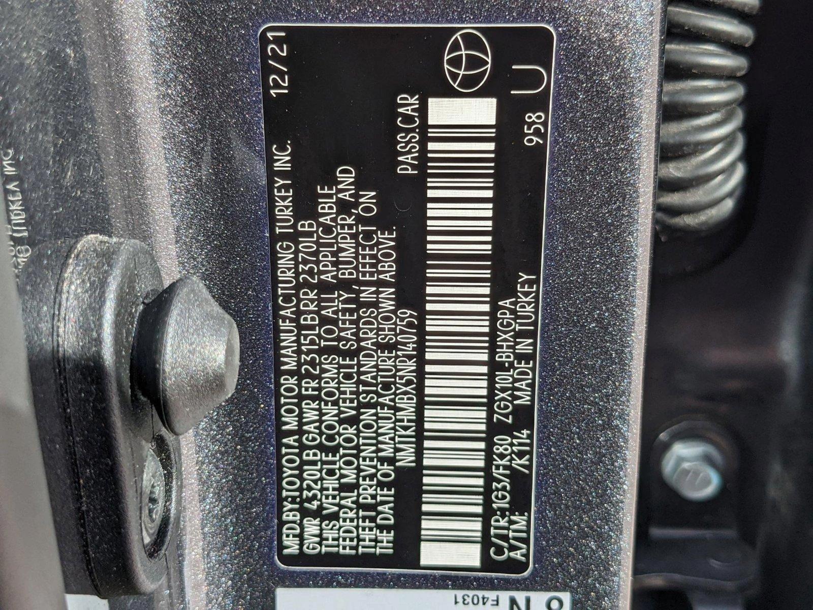 2022 Toyota C-HR Vehicle Photo in Davie, FL 33331