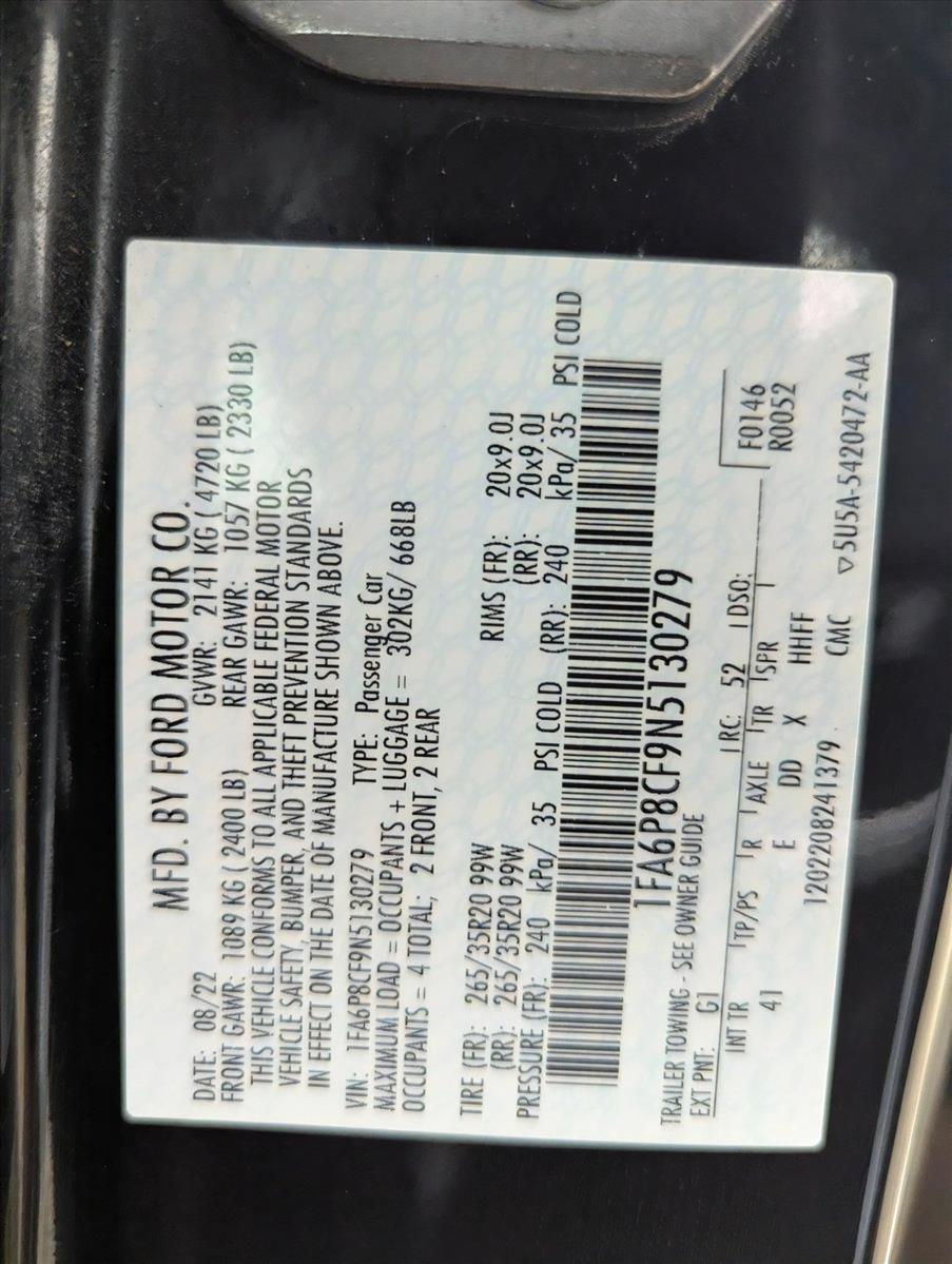 2022 Ford Mustang Vehicle Photo in CORPUS CHRISTI, TX 78412-4902