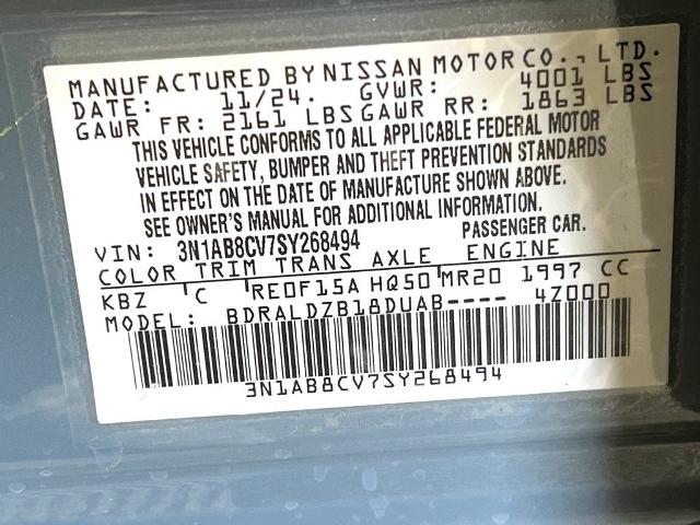 2025 Nissan Sentra Vehicle Photo in Tulsa, OK 74129