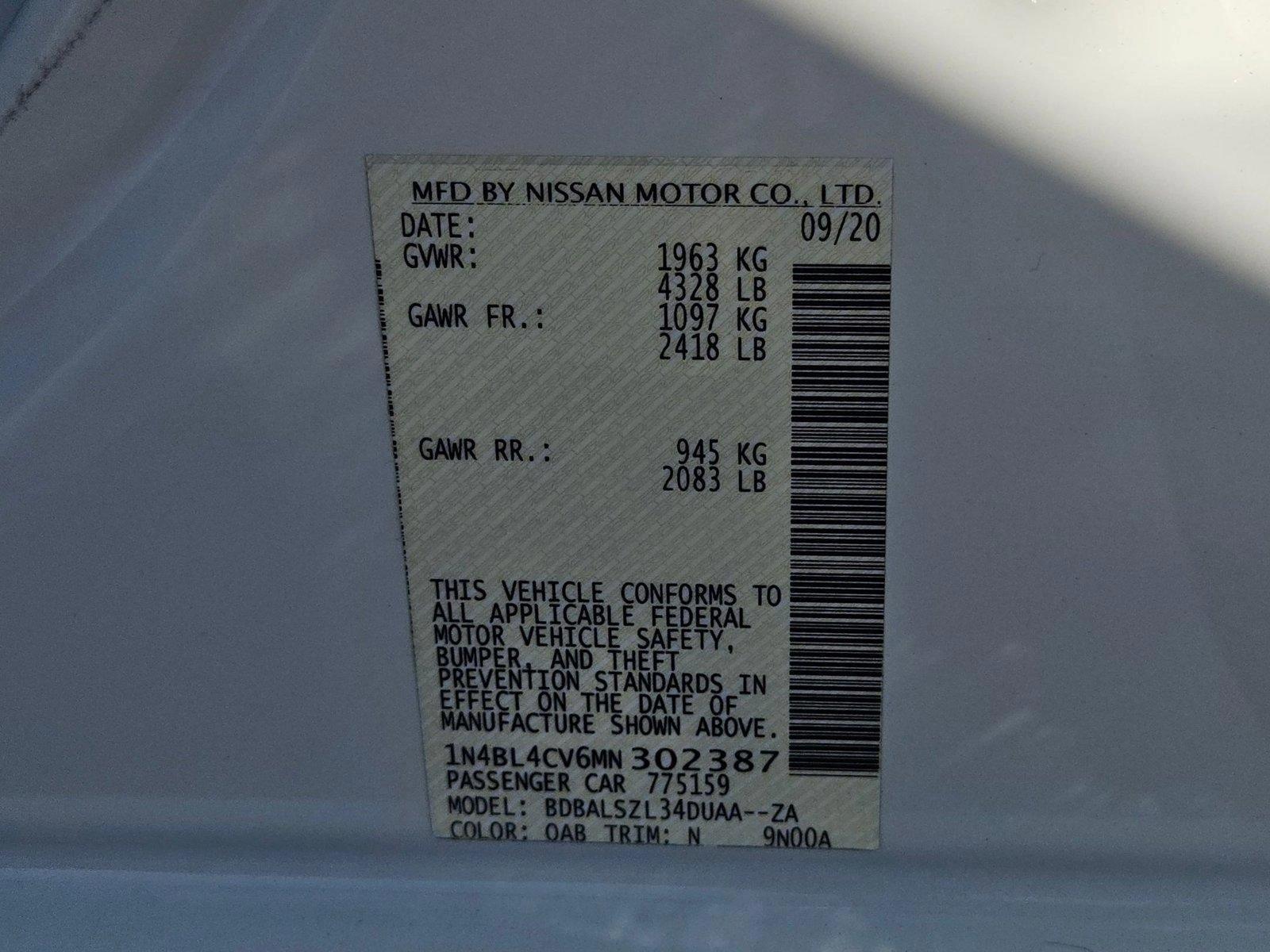 2021 Nissan Altima Vehicle Photo in MESA, AZ 85206-4395