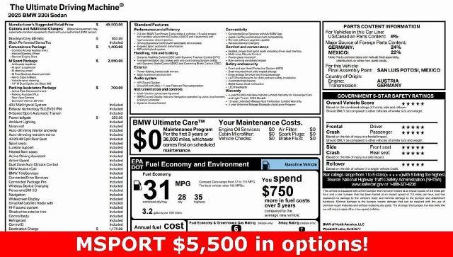 2025 BMW 330i Vehicle Photo in San Antonio, TX 78230