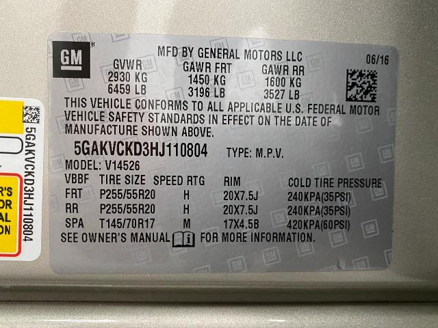 2017 Buick Enclave Vehicle Photo in Appleton, WI 54913