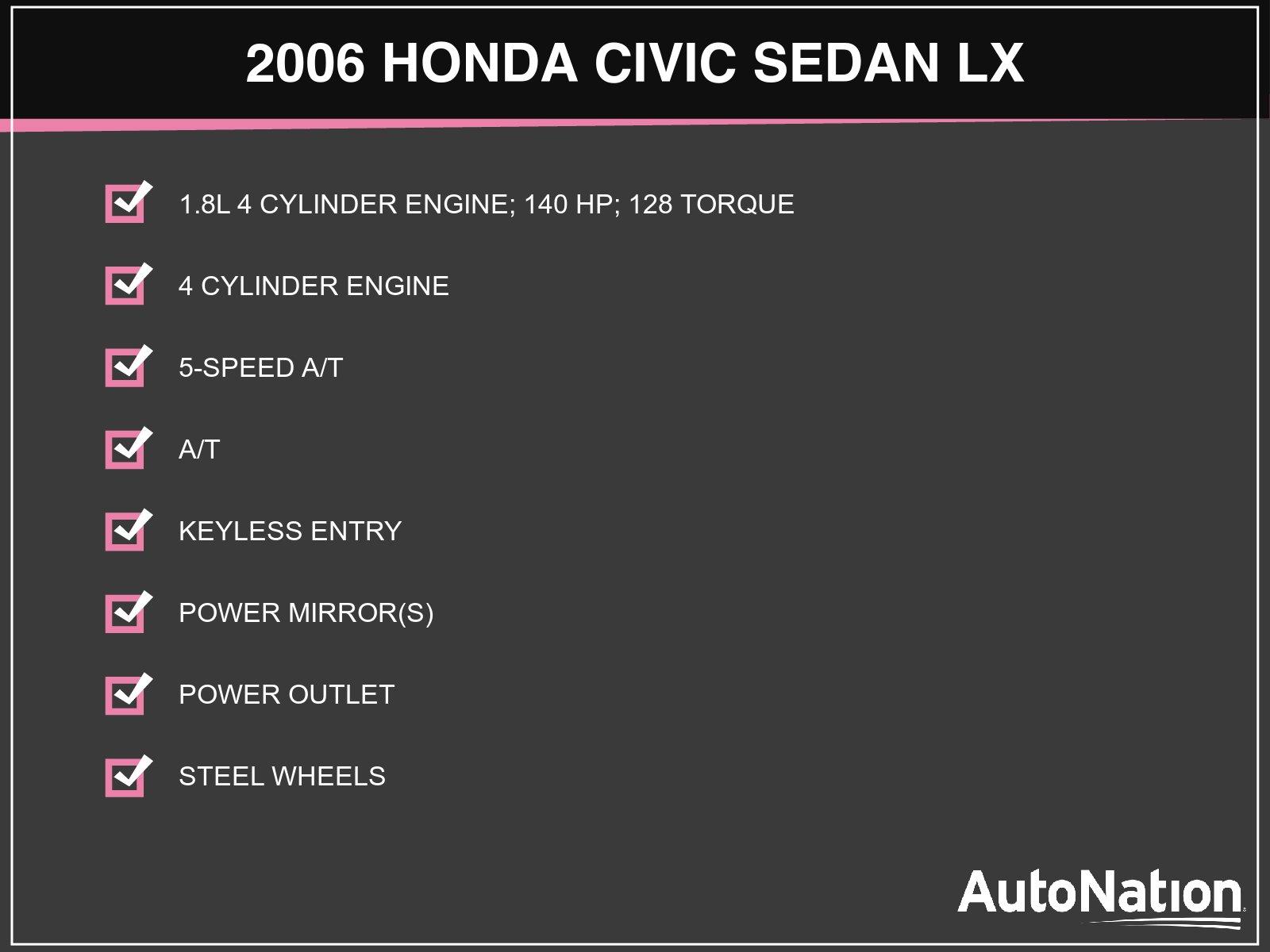 2006 Honda Civic Sedan Vehicle Photo in Winter Park, FL 32792