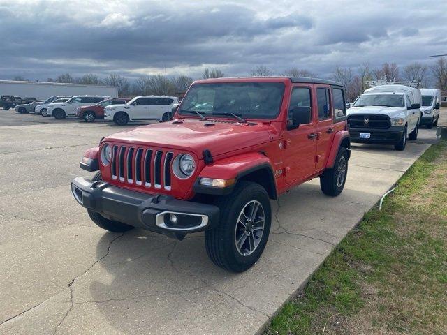 Used 2023 Jeep Wrangler 4-Door Sahara with VIN 1C4HJXEN5PW695015 for sale in Dexter, MO