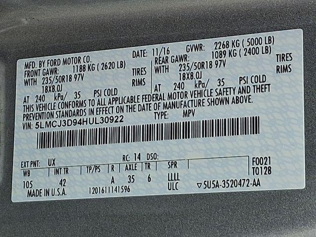2017 Lincoln MKC Vehicle Photo in DANBURY, CT 06810-5034