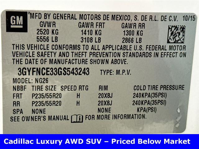 2016 Cadillac SRX Vehicle Photo in EVERETT, WA 98203-5662