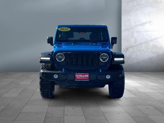 Used 2024 Jeep Wrangler 4xe Willys 4XE with VIN 1C4RJXN6XRW316994 for sale in Iowa City, IA