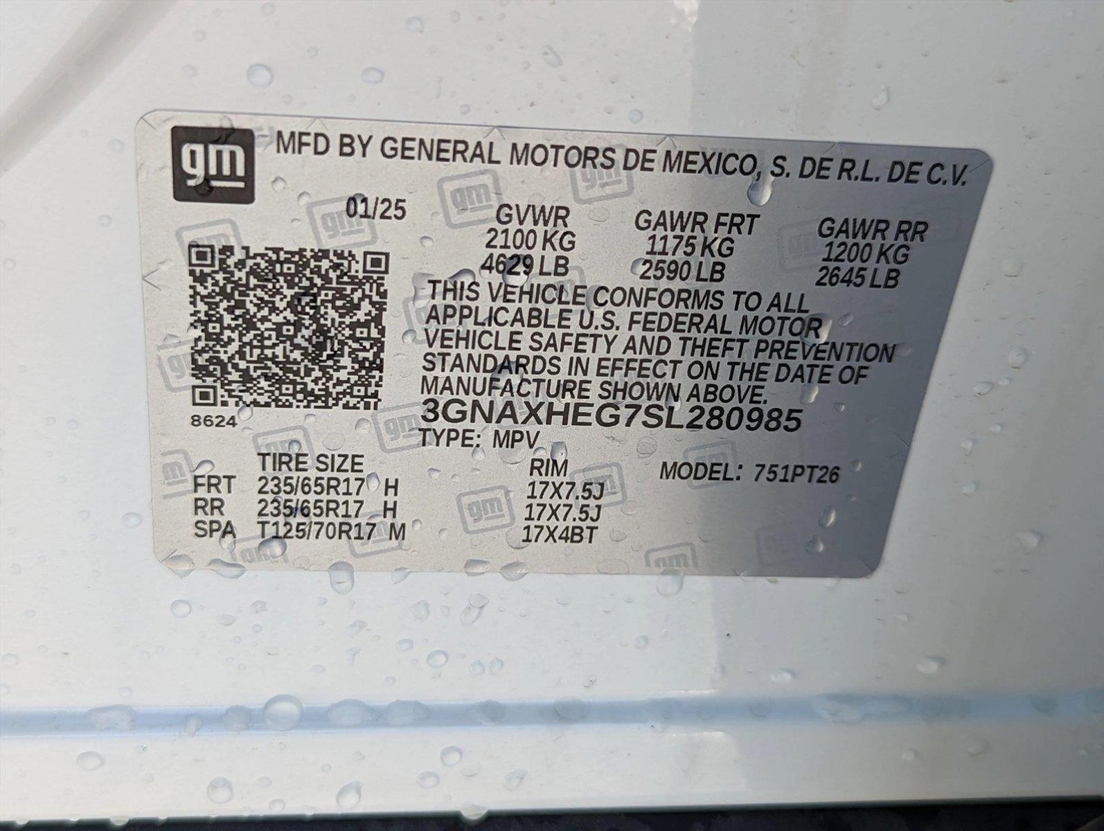 2025 Chevrolet Equinox Vehicle Photo in SPOKANE, WA 99212-2978
