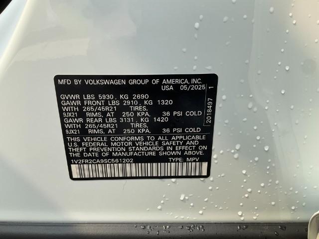 2025 Volkswagen Atlas Vehicle Photo in Oshkosh, WI 54904