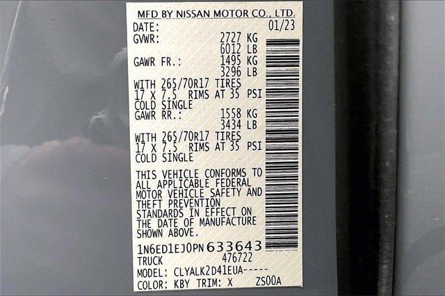 2023 Nissan Frontier Vehicle Photo in INDEPENDENCE, MO 64055-1314