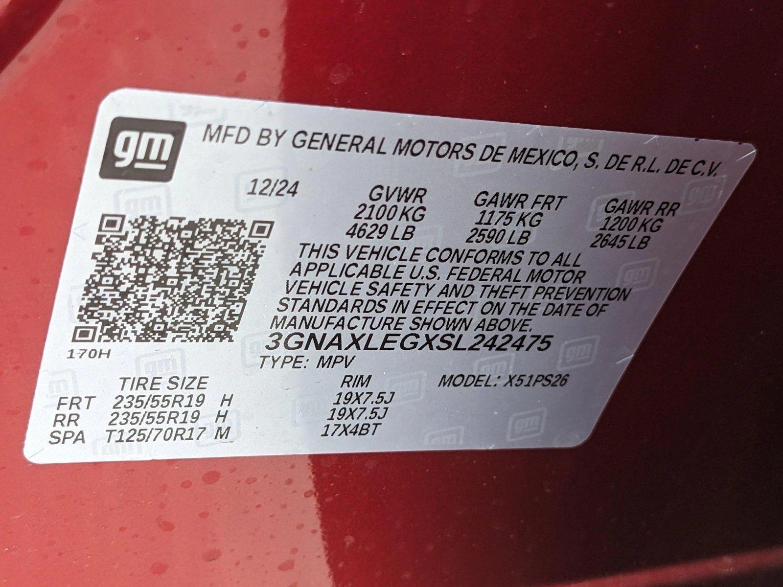 2025 Chevrolet Equinox Vehicle Photo in MIAMI, FL 33172-3015