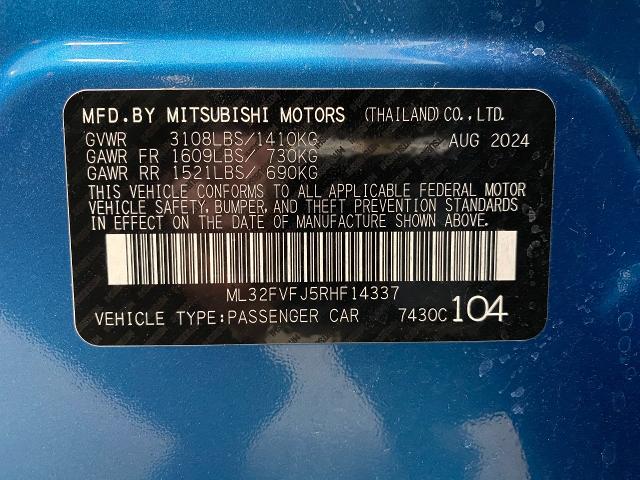 2024 Mitsubishi Mirage G4 Vehicle Photo in Appleton, WI 54913