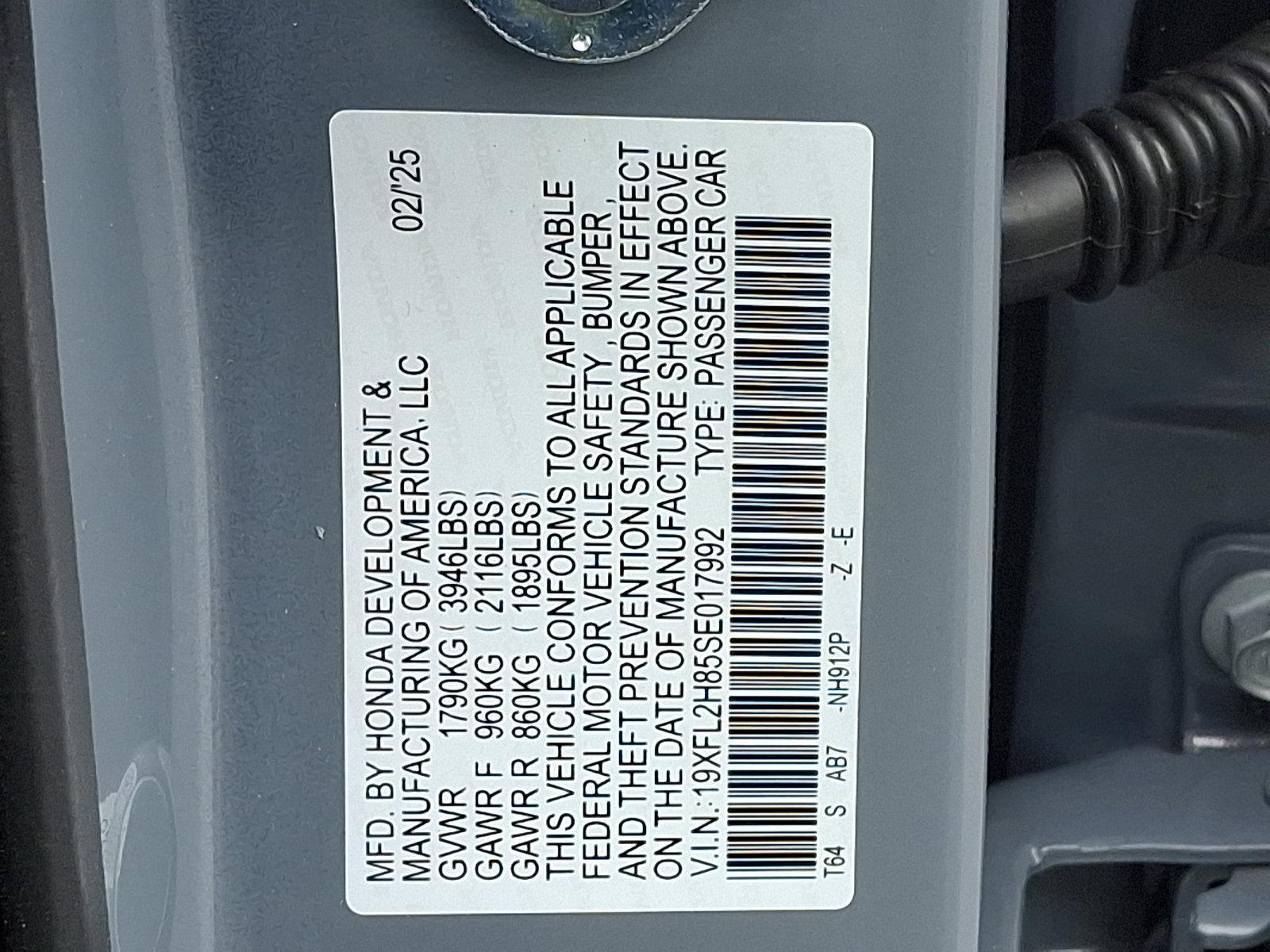 2025 Honda Civic Hatchback Vehicle Photo in Harrisburg, PA 17111