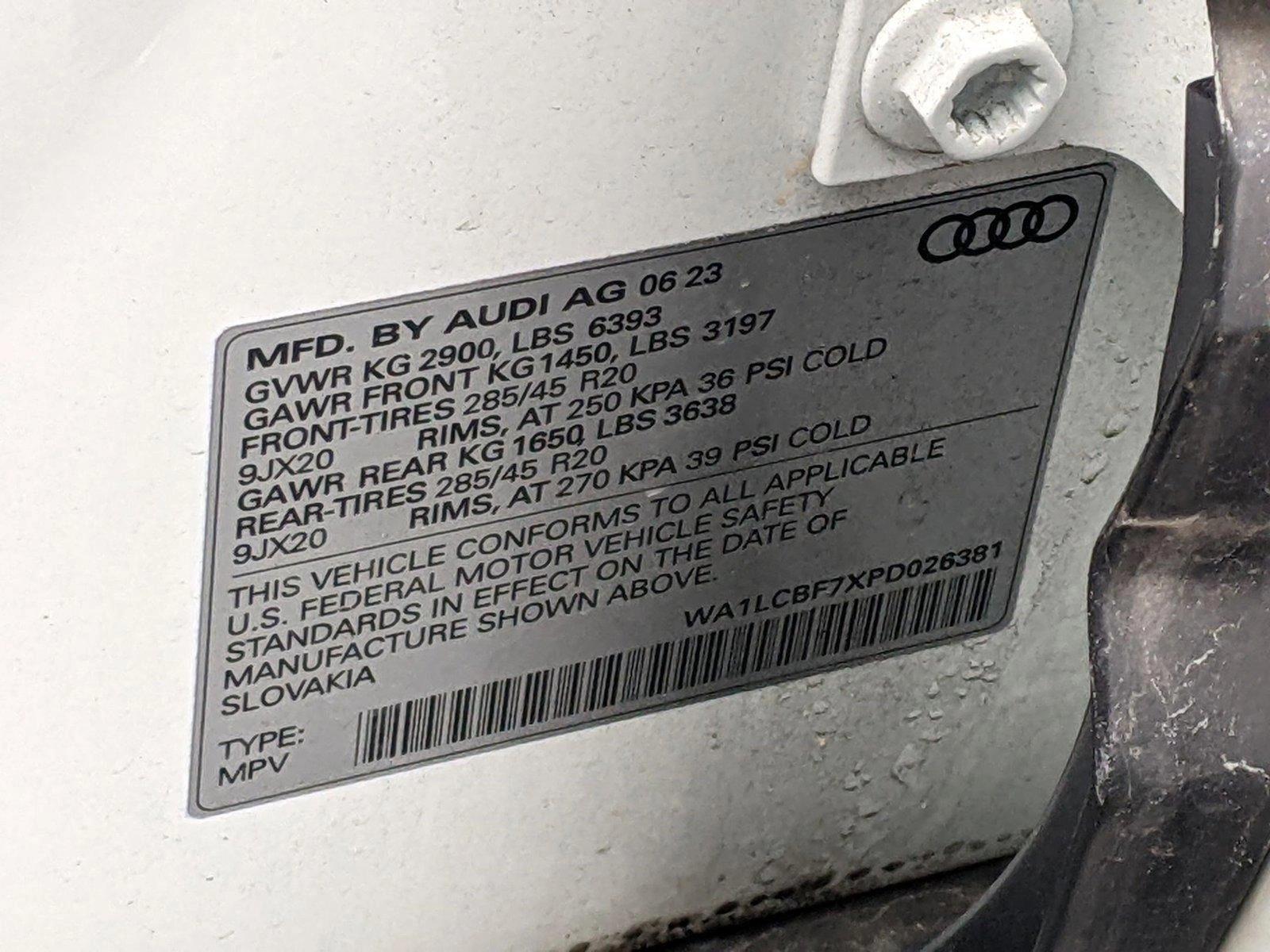 2023 Audi Q7 Vehicle Photo in Cockeysville, MD 21030