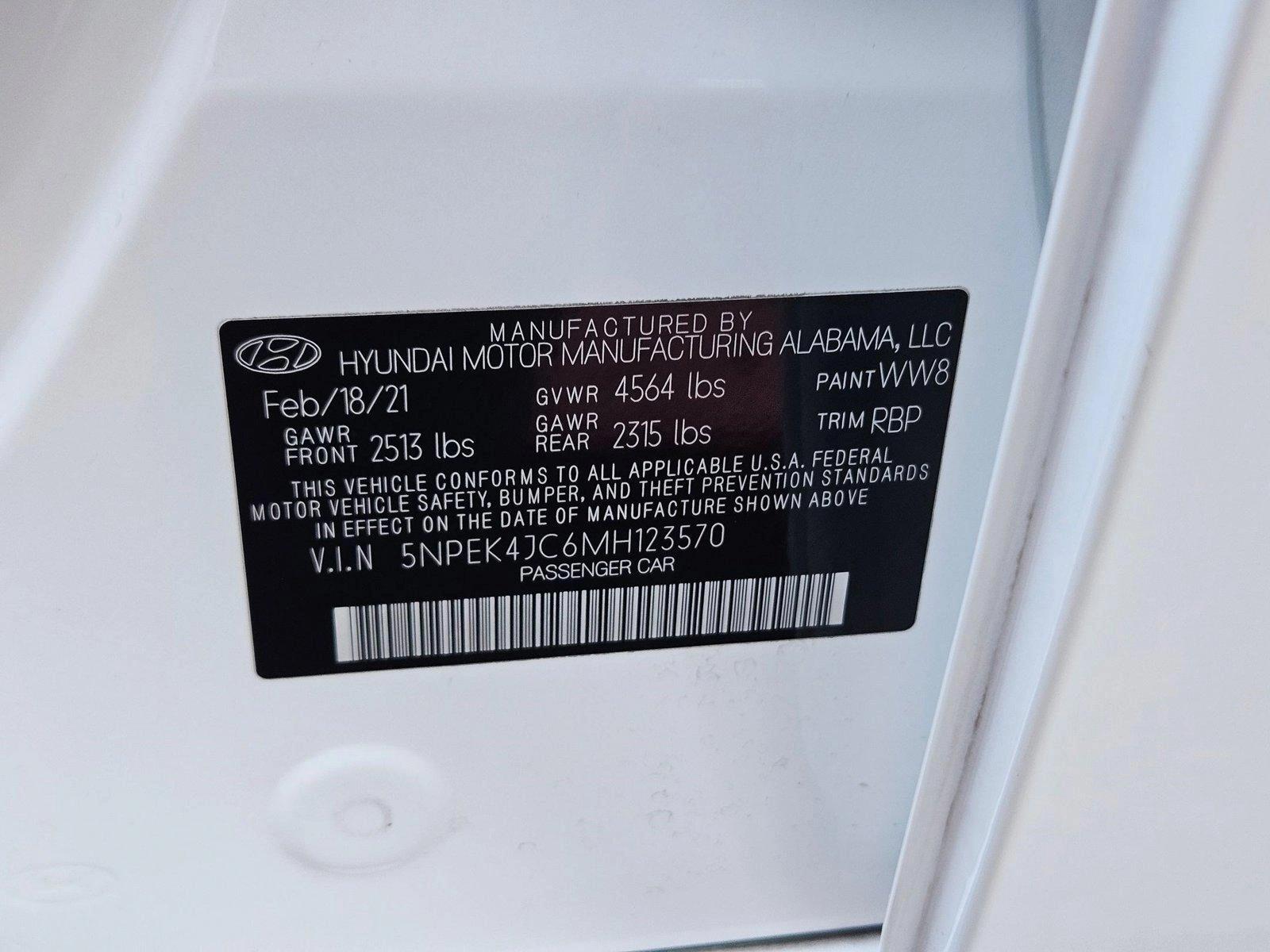 2021 Hyundai SONATA Vehicle Photo in Peoria, AZ 85382