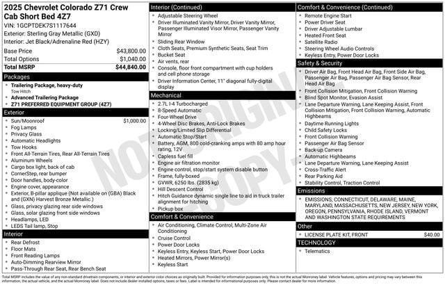 2025 Chevrolet Colorado Vehicle Photo in BROCKTON, MA 02301-7113