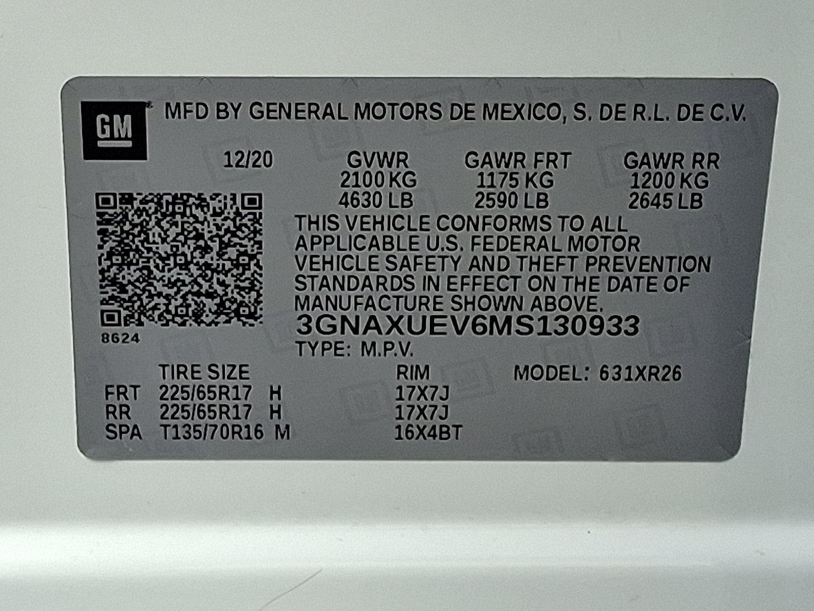 2021 Chevrolet Equinox Vehicle Photo in BETHLEHEM, PA 18017-9401