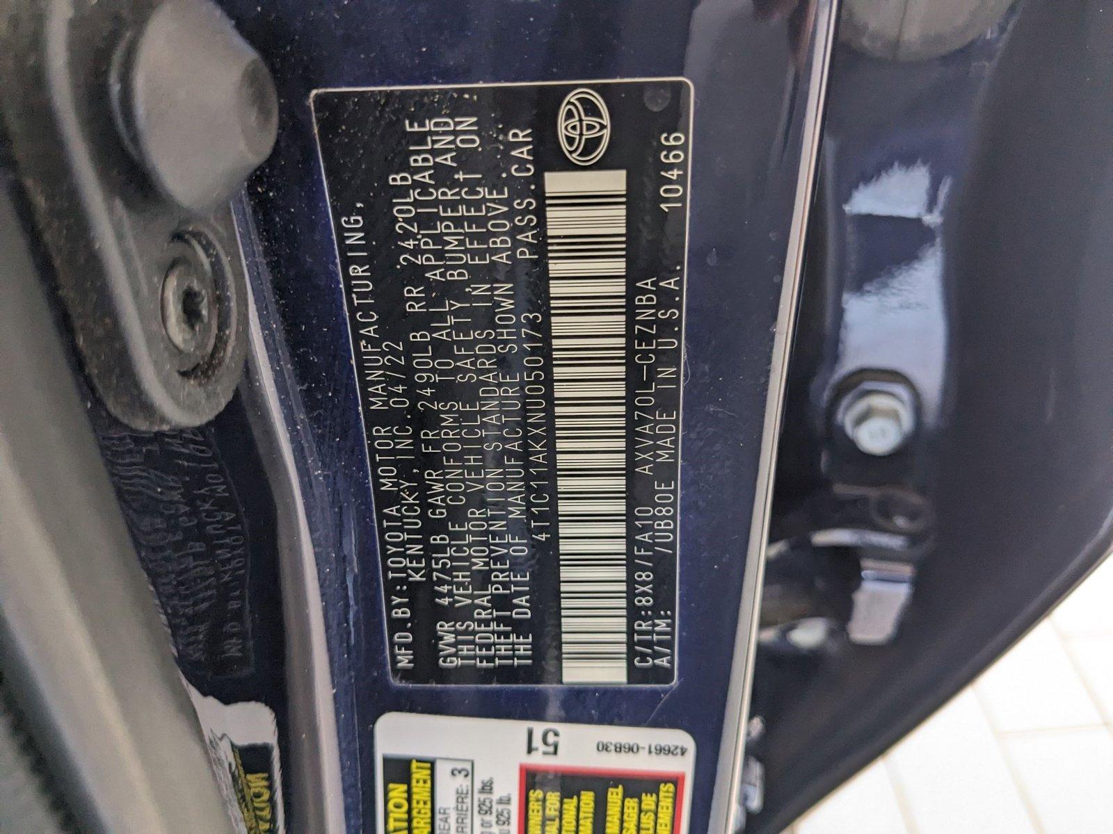 2022 Toyota Camry Vehicle Photo in Panama City, FL 32401