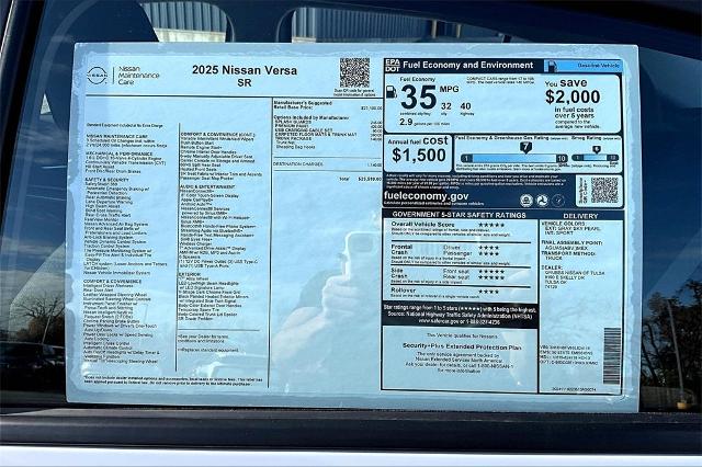 2025 Nissan Versa Vehicle Photo in Tulsa, OK 74129