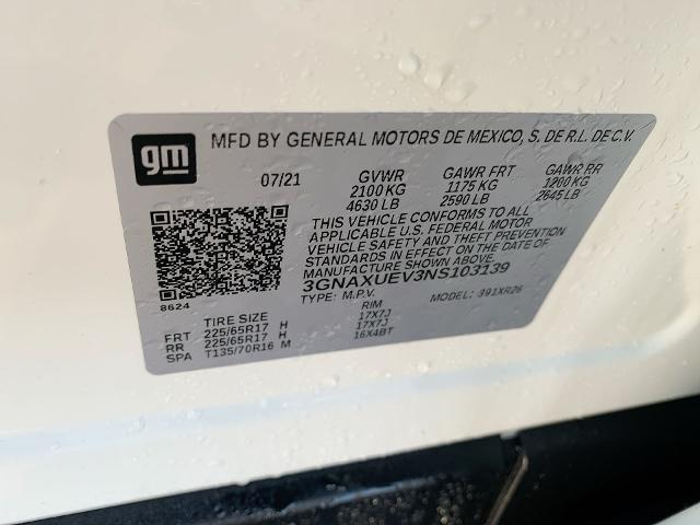 2022 Chevrolet Equinox Vehicle Photo in MOON TOWNSHIP, PA 15108-2571