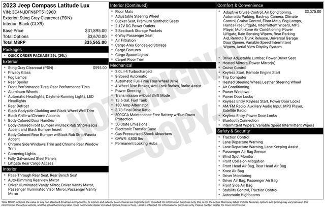 2023 Jeep Compass Vehicle Photo in DANBURY, CT 06810-5034