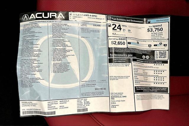 2025 Acura TLX Vehicle Photo in Grapevine, TX 76051