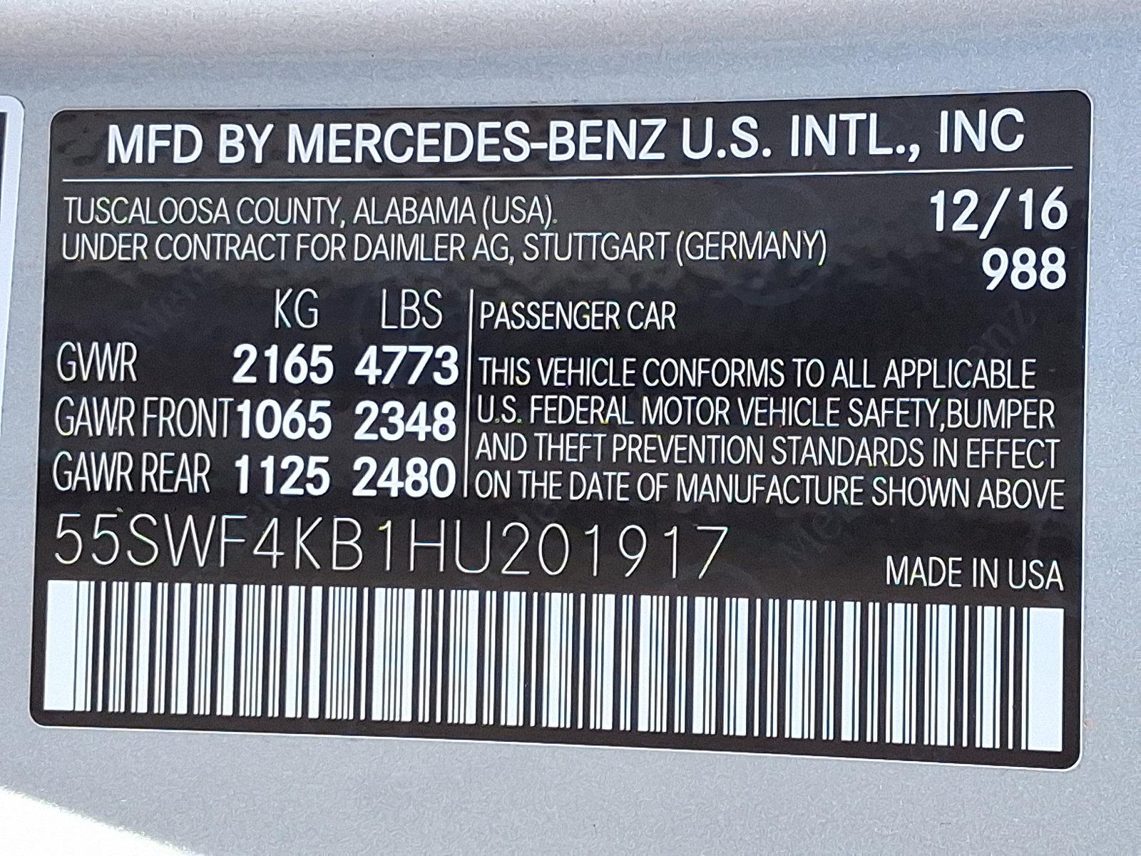 2017 Mercedes-Benz C-Class Vehicle Photo in Lancaster, PA 17601